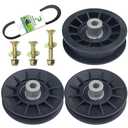 POSEAGLE 2 Pack 532194326 Idler Pulley with 532194327 Idler Pulley 532130969 V Belt Replaces 194326 194327 for Husqvarna YTH20K46 LGT2654 YTH21K46 YTH1542XP GT54LS YS4500 LGT2554 Ride Mowers
