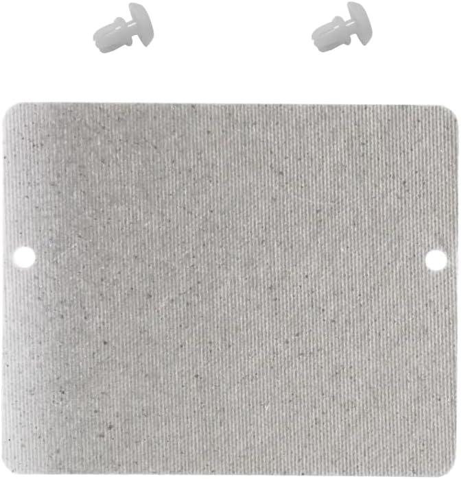 WB34X21271 Microwave Waveguide Cover Replacement Thickened is Compatible with GE microwaves, Replacing AP5791399 3026729 and PS8754952, and Comes with Two Locking Buttons (WB03X27704)