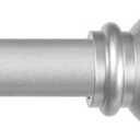 Kenney Chelsea Ball End Window Curtain Rod, Adjustable Curtain Rod for Windows 28 to 48 Inches, Extendable Curtain Rod Set, Brushed Nickel