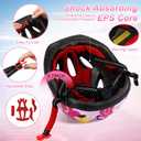 Relaxweex 7 Pcs Kids Helmet Adjustable for Kids Ages 3-8 Years Old Girls Boys Toddler Helmet with Protective Sports Gear Set Knee and Elbow Pads Wrist Guards Protect Set