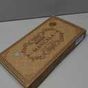 AMEROUS Wooden Mancala Board Game Set - Upgraded Larger Size - 72+8 Bonus Multi Color Glass Stones - Folding Board - Gift Package -Instructions, Portable Board Game for Adults, Kids