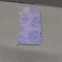 Jusy Compatible with iPhone 16 Pro Max, Colorful Retro Oil Painting Printed Flower Laser Glossy Pattern Cute Curly Wave Phone Case Soft TPU Cover for Girly Women -Purple