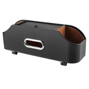 LXUNYI LUNYI Backseat Car Organizer, Car Seat Organizer, Car Hanging Headrest Backseat Organizer and Storage Multifunctional Back Seat Storage Box for Car Travel Accessories for Kids & Adults (Black)