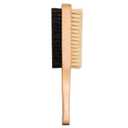 GranNaturals Double Sided Boar Bristle Hair Brush - Soft Hard Finishing & Smoothing Hairbrush for Slick Back to Style, Polish, & Lay Down Hair Flat to Create a Sleek Hairstyle for Bun, Slickback