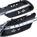 Left & Right LED Fog Light Assembly DRL Daytime Running Light For Mercedes Benz W204 C Class C300 2008-2011