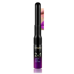 2 in 1 Lavender Dark Violet Purple Matte Lip Liner and Liquid Lipstick Stain Makeup Set for women, Long Lasting Smudge Proof Lip Tint Matte Finish Lip Gloss for All-Day Color Hold