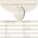 Bemis 1500EC Durable Wood Toilet Seat with Easy Clean Hinges, Made in USA, Elongated, Biscuit