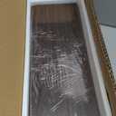 RICHER HOUSE Floating Shelves Set of 3, Modern Bathroom Shelves Wall Mounted Shelves with Invisible Brackets Over Toilet, Rustic Wall Shelves for Bathroom Bedroom, Living Room, Kitchen - Walnut (2+1)