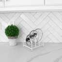 Kitchen Spaces Pot and Pan Organizer, White (1 Count ( Pack of 1))