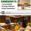 Konideke F21T5/830 21 Watt 34 Inches T5 Fluorescent Light Bulb, 3000K Warm White, 2100 Lumens, 20000 Hour Lifespan, Mini Bi-Pin Base, 6 Pack