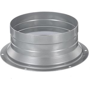 PATIKIL 5 Inch Duct Connector Flange, Metal Fitting Straight Pipe Flange Round Ventilation Air Duct for Heating Cooling Ventilation HVAC System