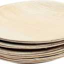 3pcs Palm Leaf Plates Assorted Storage Trays for Snacks Desserts for Parties Gatherings and Home Use Round Dinnerware