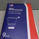 JOLLY CHEF 300 Pack Clear Plastic Cups, 9 oz Crystal Clear PET Party Cups, Classic Clear Disposable Wine Cups for Wedding, Thanksgiving, Birthday, Halloween, Christmas Party