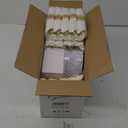 250 Piece Gold Dinnerware Set for 50 Guests - Gold Plastic Plates with Disposable Cutlery Include:50Dinner Plates-50Dessert Plates-50Pre Rolled Napkins with Silverware (White and Gold - Modern)