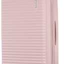 American Tourister Stratum 3.0 Large 28-Inch Spinner, Airline Approved, Durable Hardside Luggage, Expands 1.5", RightHeight Adjustable Handle, Pink Blush, Large - Checked