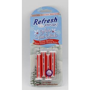 Refresh your car! winter berries vent sticks car air freshener(4 pack)  6pcs