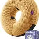 Inflatable Dog Cone Collar - Dog Neck Donut Cone Collar Alternative After Surgery - Soft Cone for Large Medium Small Dogs Cats - Alternative Recovery E Collar (Yello, XXL)