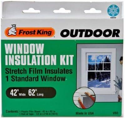 Frost King Clear Stretch Outdoor Window Film Insulator Kit 42 in. W x 62 in. L