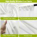 Wokceer Ivory Backdrop Curtain for Wedding Parties 10x10FT Photo Backdrop Drapes for Wedding Polyester for Photoshoot Baby Shower Birthday Party Curtains Background 2 Panels 5x10FT