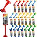 Sratte 20 Pieces Mini Air Horn Hand Pumps Hand Held Loud Sound Football Horn Noisemakers Gift for Adults Football Birthday Graduation Sporting Events Contest Celebrations Party Goodie Bag Fillers