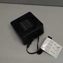 Gaiatop Mini Space Heater, Lightweight PTC Ceramic Fast Heating 500W Energy Efficient for Indoor Use, Overheating & 45 Tip-Over Protection, Portable Desk Electric Heaters for Office Home Black