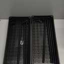 2 Pack Under Sink Organizer, 2 Tier Bathroom Cabinet Organizers and Storage with Hook, Multi-purpose Storage Basket Shelf for Kitchen, Black