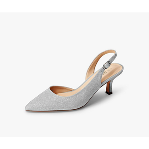 DREAM PAIRS Women's Kitten Heels Slingback Closed Pointed Toe Low Pumps Shoes Women Party Wedding Sexy Casual Dress Shoes 9