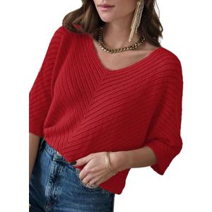 Dokotoo womens Soft (Red, XL)