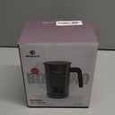 BIZEWO Milk Frother Electric, Warm and Cold Milk Steamer, 4 IN 1 Automatic Milk Warmer Stainless Steel with Touch Screen for Coffee, Latte, Macchiato, Cappuccino, Hot Chocolate (Gray)