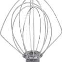 KITCHPOWER K45WW Wire Whip Attachment for Tilt-Head Stand Mixer for KitchenAid Stainless Steel Egg Cream Stirrer, Flour Cake Balloon Whisk
