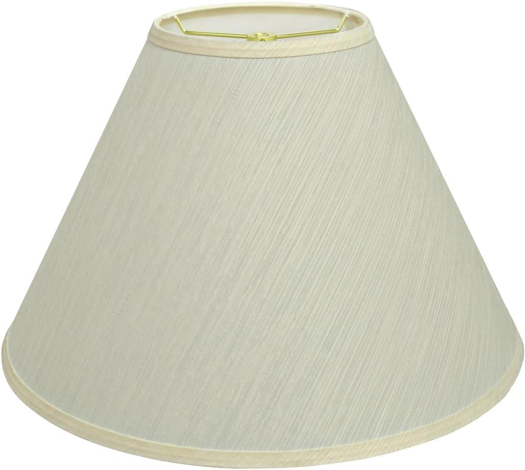 Aspen Creative 32771A Transitional Hardback Empire Shaped Spider Construction Lamp Shade in Eggshell, 18" wide (7" x 18" x 12 1/2")
