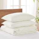Levtex Home Cross Stitch Reversible Queen Bedspread Set (104x106in) with 2 Pillow Shams (26x20in) - Stitch Texture - Cream - Cotton Queen Size Bedspread Set - Lightweight, Soft, Pre-Washed