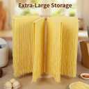 Wooden Pasta Drying Rack with 9 Arms, Detachable Noodle Dryer Stand for Homemade Spaghetti, Easy to Assemble and Store, Space-Saving Pasta Holder for Kitchen or Cooking Gift