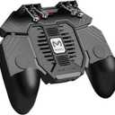 Mobile Game Controller for iPhone & Android, Pubg Mobile Controller with Cooling Fan, Phone Triggers for Gaming, Gaming Grip Joystick Gamepad Shoot Aim Keys for 4.7-6.5" Phone