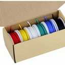 TUOFENG 20awg Wire Flexible Stranded Wire,20 Gauge Wire Tinned Copper Silicone Rubber Insulated (6 Different Colored 23ft / 7m Each) 20awg Silicone Wires