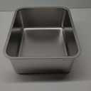 Kichwit Stainless Steel Cat Litter Box, Metal Cat Litter Pan, Kitten Litter Box Tray, Non Stick Smooth Surface (17.5" L x 13.5" W x 6" H)