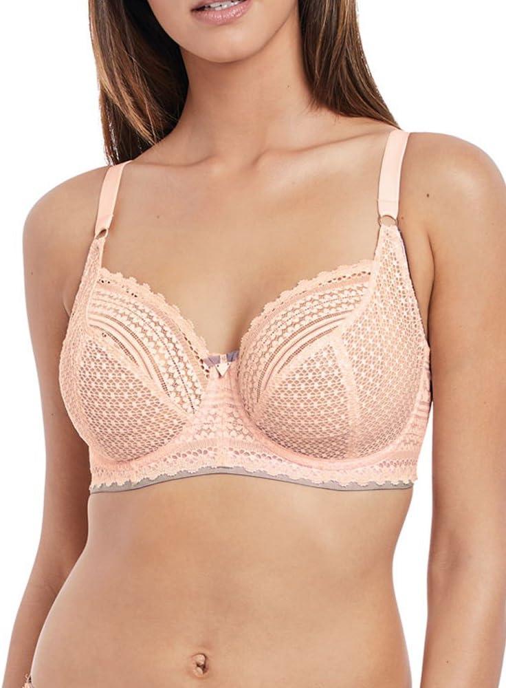 Freya Women's Daisy Lace Underwire Balcony Bra (30DD, Blush)