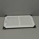 HVAC Premium 16'' X 8'' 2-Way-Vertical AIR Supply Grille - Vent Cover & Diffuser - Flat Stamped Face - White [Outer Dimensions: 17.75''w X 9.75''h]