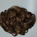 CAISHA Hairpiece Hair Wrap Heat-resistant Synthetic Fibres Curly Messy Updo Brown HW9