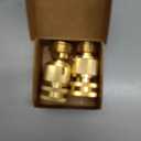 Brass Hose Quick Connect, 3/4 Inch GHT Thread Garden Hose Quick Connector No-Leak Water Hose Quick Connect Fittings Male and Female - 2Packs