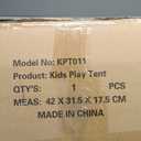 Kids Play Tent with 2 Built-in Storage Organizer in Large Space Playhouse Indoor Outdoor Children Toy for Toddler Boy and Girl Christmas Birthday
( 42*31,5*17,5 cm)