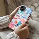 LUMARKE for iPhone 14 Plus Case, Cute Preppy Floral Cover for Women