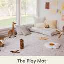 House of Noa Play Mat 4x6 Latte Emile Set of 6 Tiles Cushioned EVA Foam Play Mat for Floor, Soft Interlocking Mats for Hard Floors