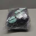 Fulmoon 17 Pcs Car Accessories Set for Women Seat Bling Leather Steering Wheel Cover Seat Belt Shoulder Pad Armrest Cup Holders Covers Full Crystal Decor Automotive Interior(Mint Green and Black)