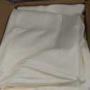 Fitable 8 Pack Round Tablecloths: Stain Resistant Wrinkle Free Circle Table Clothes, Washable Reusable Polyester Table Covers for Wedding Party Birthday Banquet Reception(Ivory, 84 Inch)