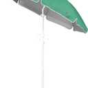 6.5ft Portable Beach Umbrellas for Sand Beach UV 50+ Umbrella with Tilt & Steel Pole, Protection with Heavy Duty Anchor, Patio Umbrella with Carry Bag