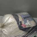 Andency Beige Twin Size Comforter Set, 2 Pieces Boho Lightweight Fluffy Ruffle Bedding Set & Collections, All Season Soft Microfiber Farmhouse Shabby Chic Bed Set for Kids (66x90In Comforter)