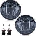 G-PLUS Front Fog Lights W/Bulb Pair Compatible with Ford F150 2006 2007 2008 2009 2010 AL3Z15200A, AL3Z15201A, FO2593220, FO2592220