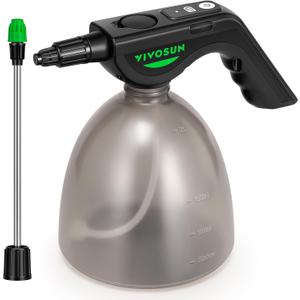 VIVOSUN Battery Powered Sprayer 0.5Gallon, Electric Spray Bottle USB Rechargeable, Automatic Water Pump Plant Mister with Adjustable Pressure, Easy to Refill, 2.2 Ah Battery