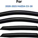 Window Visors Rain Guards for 2020-2026 Mazda CX-30, Out-Channel Window Vent Wind Deflectors Visors Shades for 20-25 Mazda CX30 2.5 S Select Sport Preferred Premium Turbo
